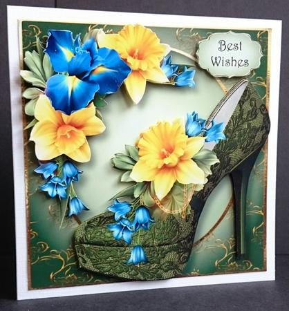 Floral Shoes - Spring Daffodils by Sue Soules