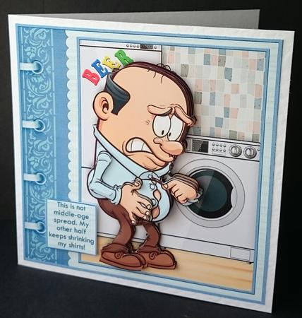 Middle Age Spread & Shrinking Shirts 8x8 Decoupage Mini Kit by Sue Soules