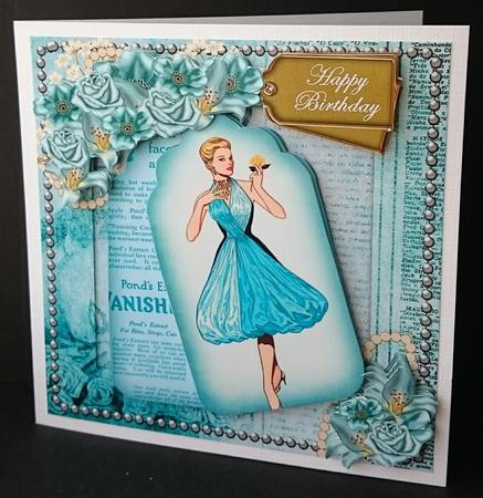 Cocktail Dress Happy Birthday Oldie Worldy Fashion Mini Kit by Sue Soules