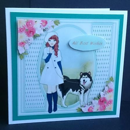 Girl and Her Dog  by Sue Soules