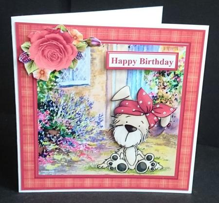 Bella by the Door Card Topper & Decoupage by Sue Soules