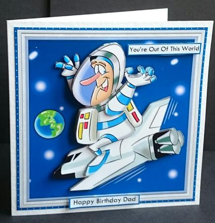 You're Out of This World 8x8 Decoupage Mini Kit for Men by Sue Soules