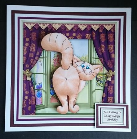 Cute Butt Humorous for All Occasions 8x8 Decoupage Mini Kit by Sue Soules