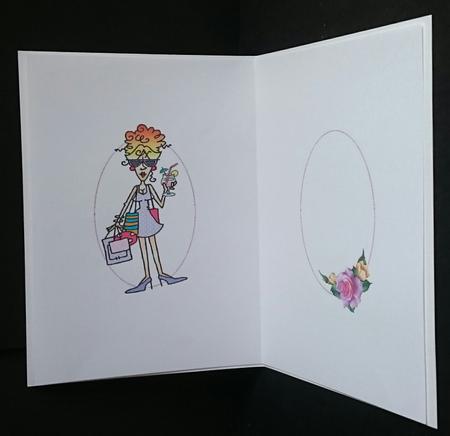 Rita Shopping for Your Birthday Insert by Sue Soules