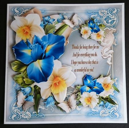 Vintage Blue Bouquet for All Occasion Mini Kit by Sue Soules