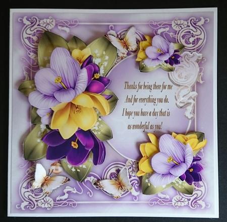 Vintage Crocus Bouquet for All Occasion Mini Kit by Sue Soules