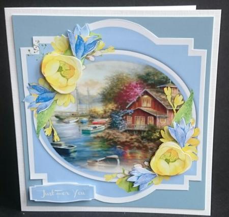 Beautiful Tulips and Water Scene  by Sue Soules
