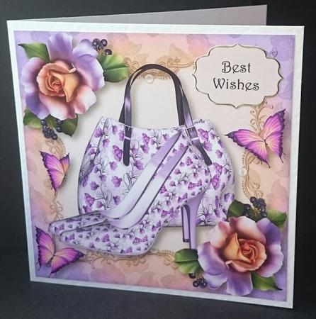 Handbags & Gladrags September Mood 8x8 Quick Topper by Sue Soules