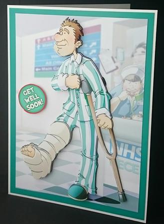 Broken Leg Dude by Sue Soules