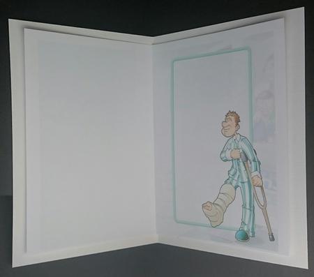 Broken Leg Dude Insert by Sue Soules