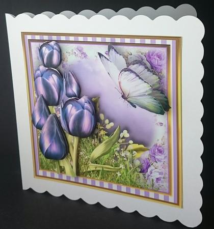 The Beautiful Tulips Card Front Kit by Sue Soules