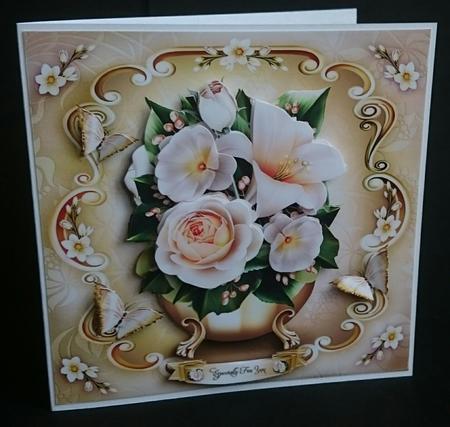 Summer Bouquet in Vase Card Mini Kit by Sue Soules