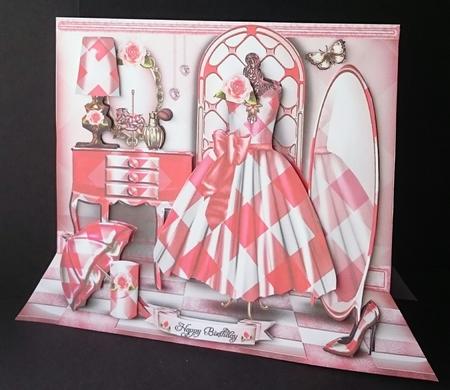 Dressing Room for Girl Card Mini Kit by Sue Soules