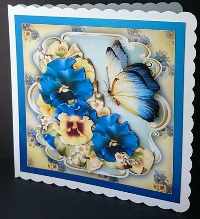 Beautiful Summer Pansies Card Mini Kit by Sue Soules