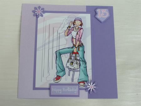 13,14,15,16 Teenage Girl Chilling Pyramid. by Sue Taylor