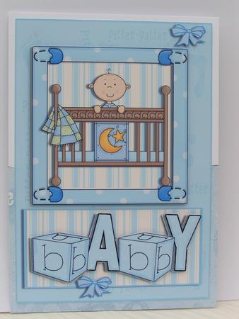 Pitter Patter Baby Boy Cot by Sue Taylor