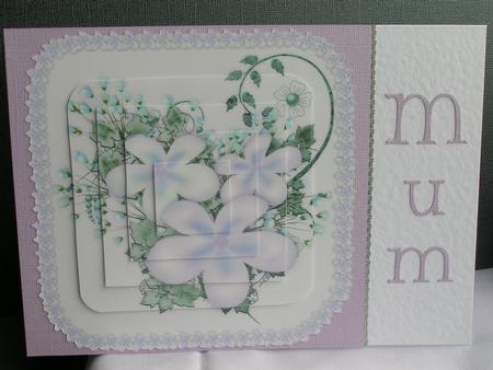 Floral Visage in Lilac - Pyramid by Sue Taylor