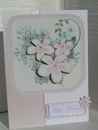 Floral Visage in Blush - Decoupage by Sue Taylor