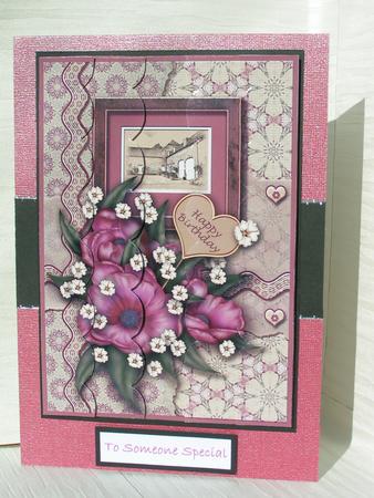 Coughton Court Plum, Tunnel Card Sheet by Sue Taylor
