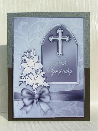 Sympathy Metallic Quick Card Corner Side Stacker by Sue Taylor