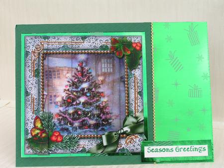 How Tree Looks Holly One Edge Side Stacker by Sue Taylor