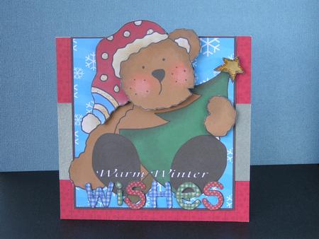 Warm Winter Wishes Over the Edge Card by Sue Taylor