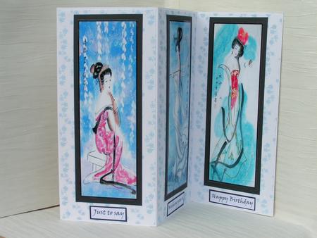 Oriental Blue Ladies by Sue Taylor