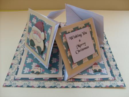 Santa Head Quad Easel Card Kit by Sue Wright