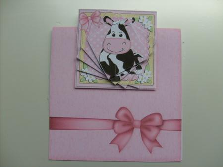 Milly Moo Cow No-hole Over the Edge N Spiral Pyramid by Sue Wright