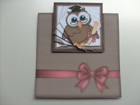 Professor Owl No-hole Over the Edge N Spiral Pyramid by Sue Wright