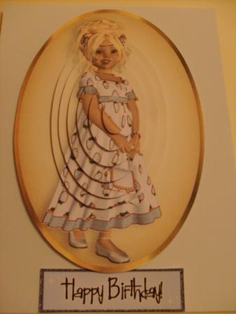 Little Strawberry Girl in Silver, Oval Pyramids by Sue Wright