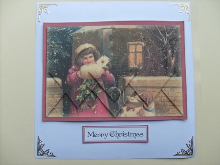 A Christmas Letter - Diamond Stacker Card by Sue Wright