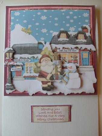 Santa Comes Bearing Gifts by Sue Wright