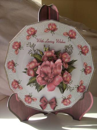 The Glory Rose Plate Card Kit by Sue Wright