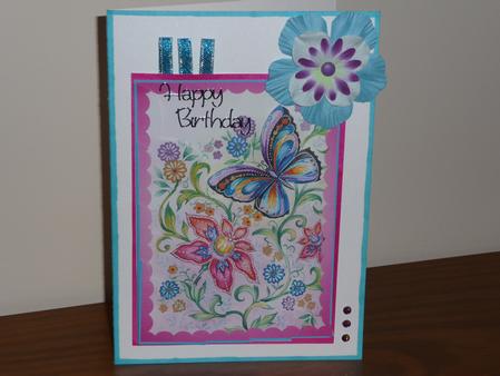 Butterfly Wavy Corner Stacker by Sue Turner