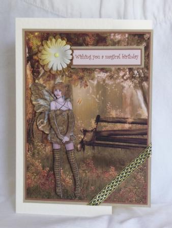 A Walk in the Woods Fairy Decoupage by Sue Turner