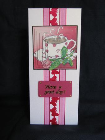 Cup with Rose Pyramage by Sue Turner