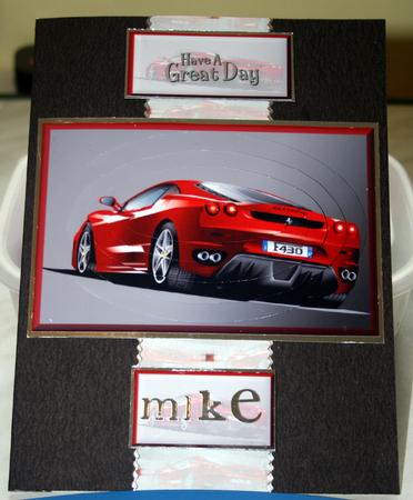 Red Ferrari Pyramid by Sue Way