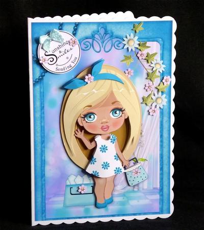 Young Fashionista! Goes Shopping Decoupage by Sue Way