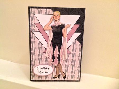 Art Deco Lady 19 Over the Corner by Susan Armishaw
