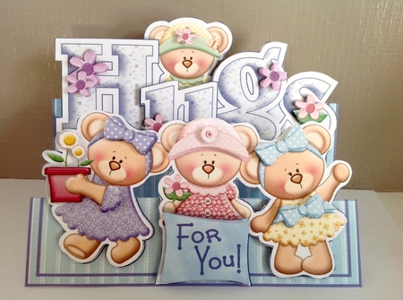 Words & Pictures Stepper Mini-kit - Hugs! by Susan Byczko