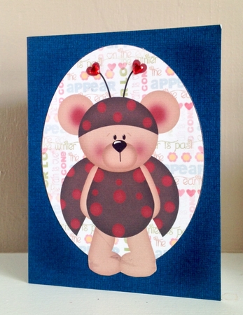 4 Ladybug Bear Toppers by Susan Byczko
