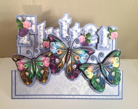 Words & Pictures Stepper Mini-kit - Flutter-by by Susan Byczko