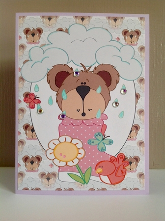 Large Rainy Day Bear Topper 1 by Susan Byczko