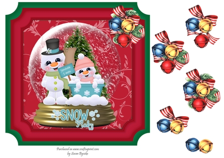 Jingle Bells Decoupage  by Susan Byczko