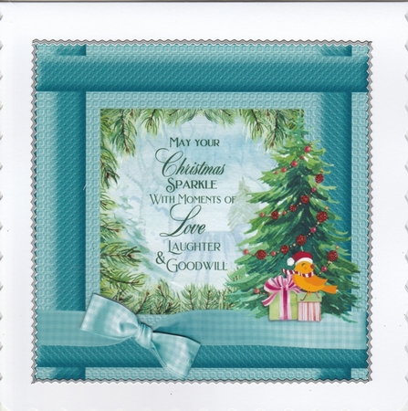 Dark Blue Christmas verse insert 1 by Susan Cummings