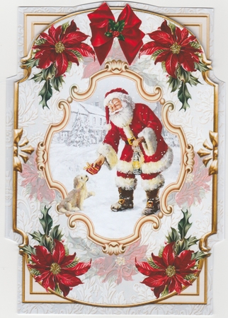 Santa With Dog - Shaped 5x7 Mini Page Kit by Susan Cummings