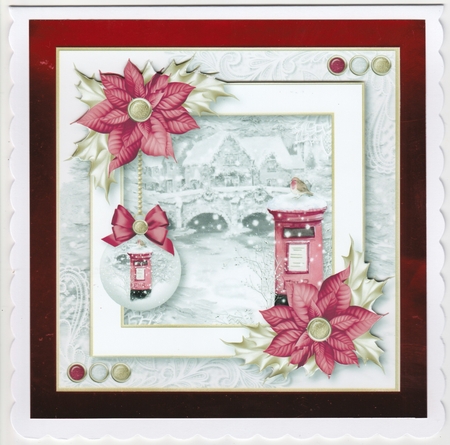 Framed a Touch of Red Christmas 2 by Susan Cummings