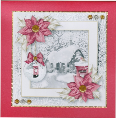 Framed a Touch of Red Christmas 4 by Susan Cummings