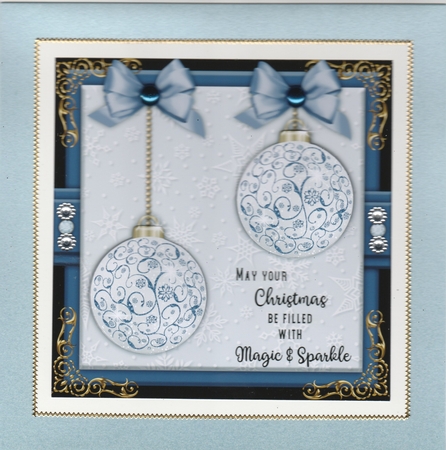 Flourish Bauble1 Mini Card Kit by Susan Cummings